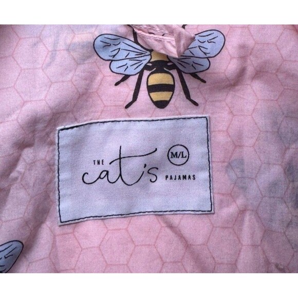 The Cat’s Pajamas Queen BEE Cotton Robe Hive Size M/L - Picture 5 of 7
